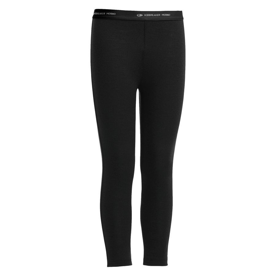 Icebreaker BodyFit 260 Compass Legging - Boys'&nbsp;Black/Blizzard Heather