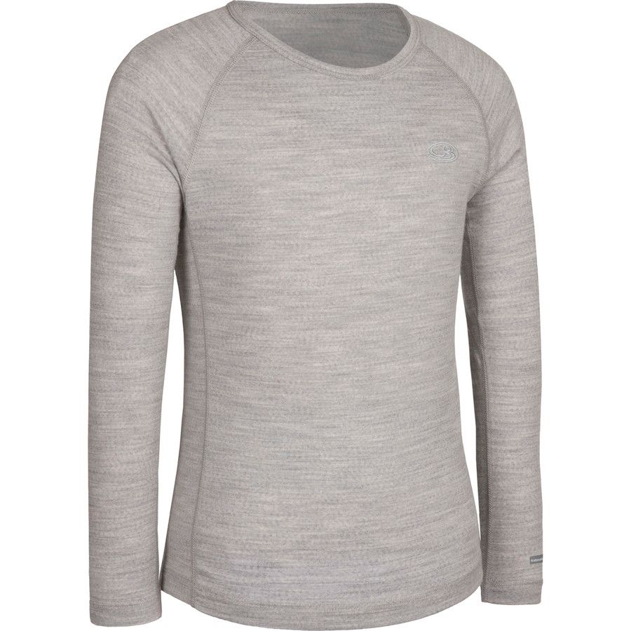 Icebreaker BodyFit 200 Oasis Crew - Toddler Boys'&nbsp;Blizzard Heather