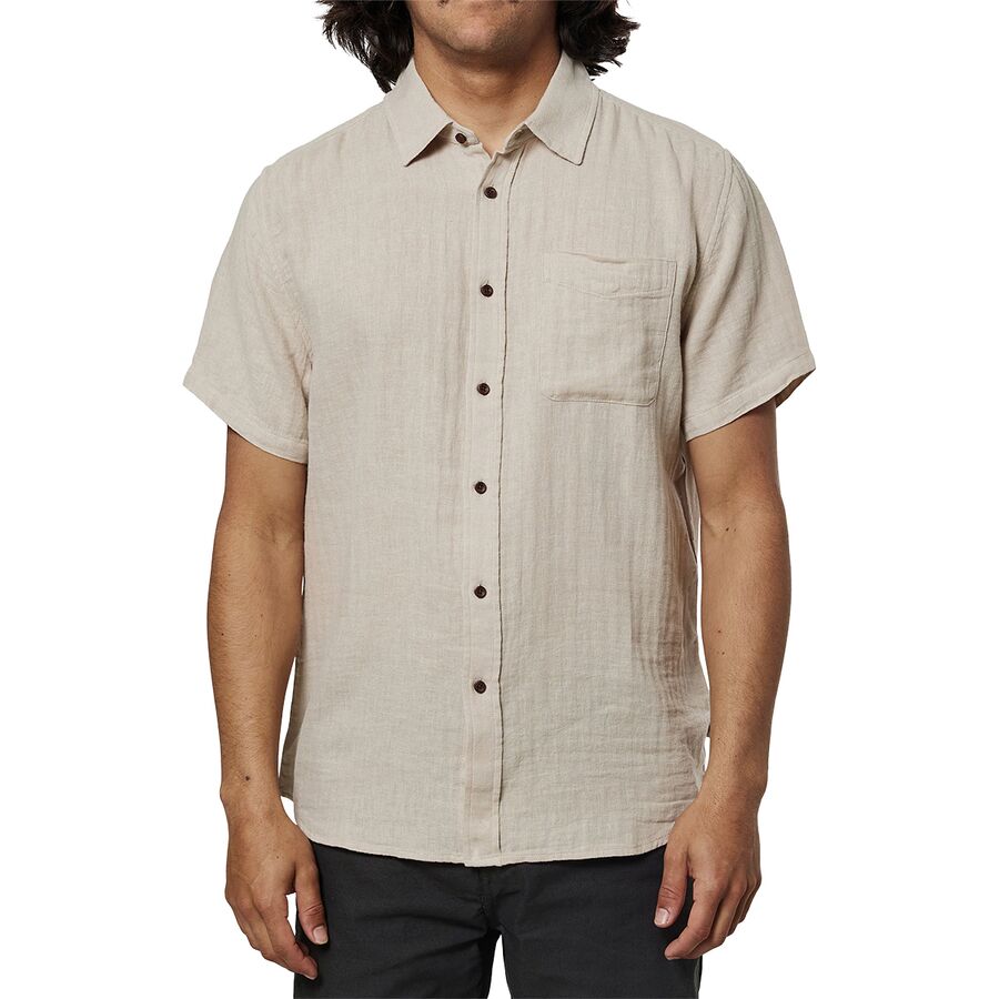 Alan Solid Short-Sleeve Shirt - Men's