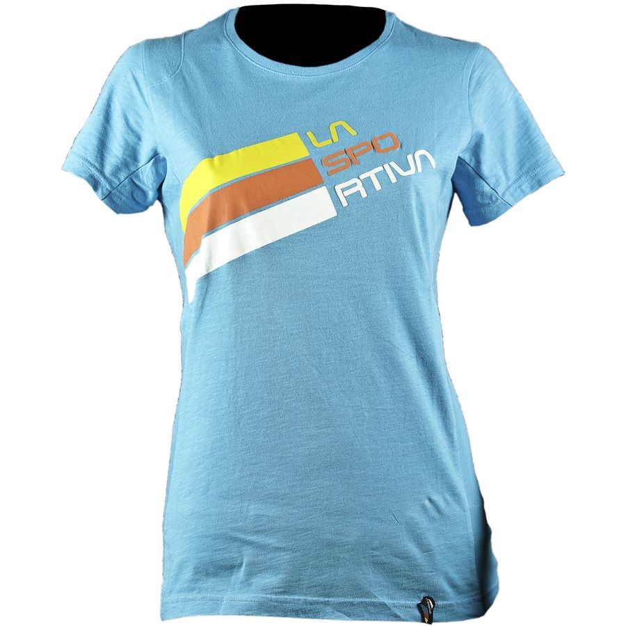 La Sportiva Stripe Logo T-Shirt - Short-Sleeve - Women's&nbsp;Malibu Blue