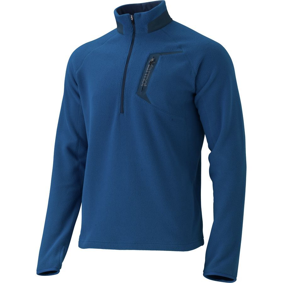 Marmot Alpinist Half-Zip Fleece - Men's&nbsp;Blue Night/Dark Ink