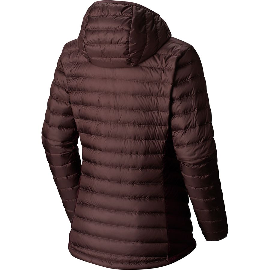 mountain hardwear women's micro ratio hooded down jacket