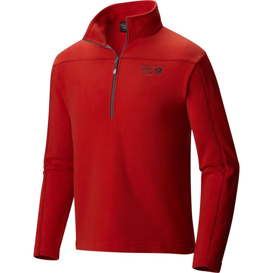 Mountain Hardwear Microchill Fleece Zip T Pullover - Men's&nbsp;Dark Fire