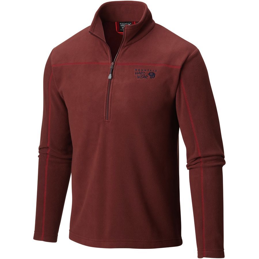 Mountain Hardwear Microchill Fleece Zip T Pullover - Men's&nbsp;Redwood