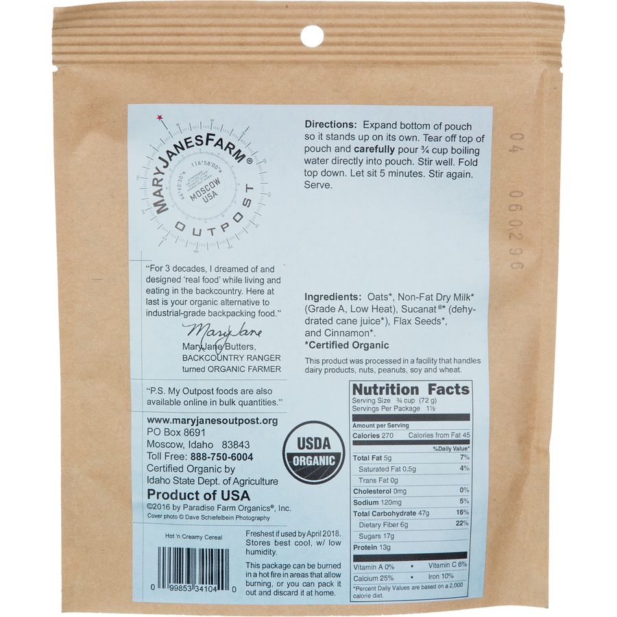 Mary Janes Farm Organic Hot 'n' Creamy Cereal