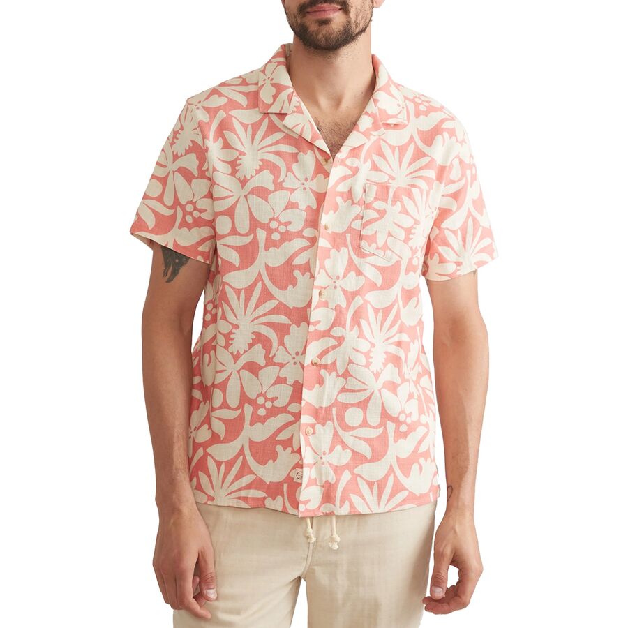 Selvage Printed Short-Sleeve Resort Shirt - Men's