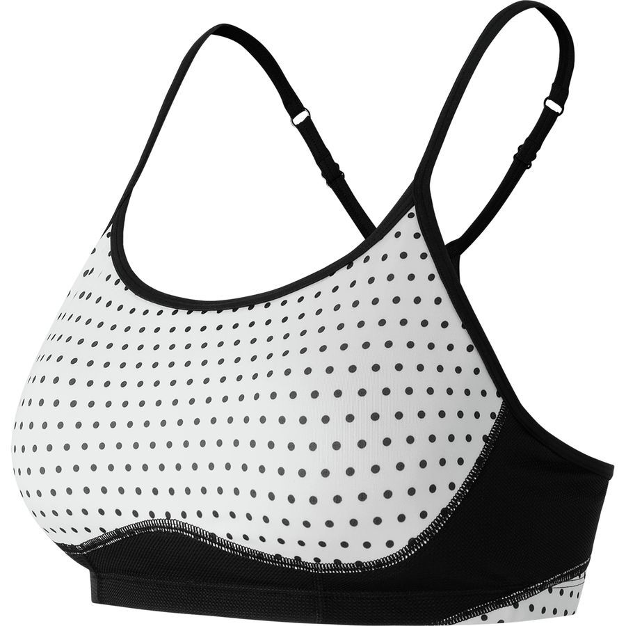 New Balance Tenderly Obsessive Sports Bra - Women's&nbsp;White/Black Print