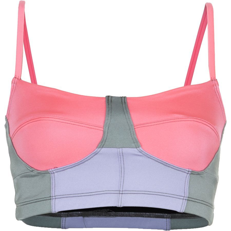Onzie Bustier Bra Top - Women's&nbsp;Light Coral/Lilac/Silver