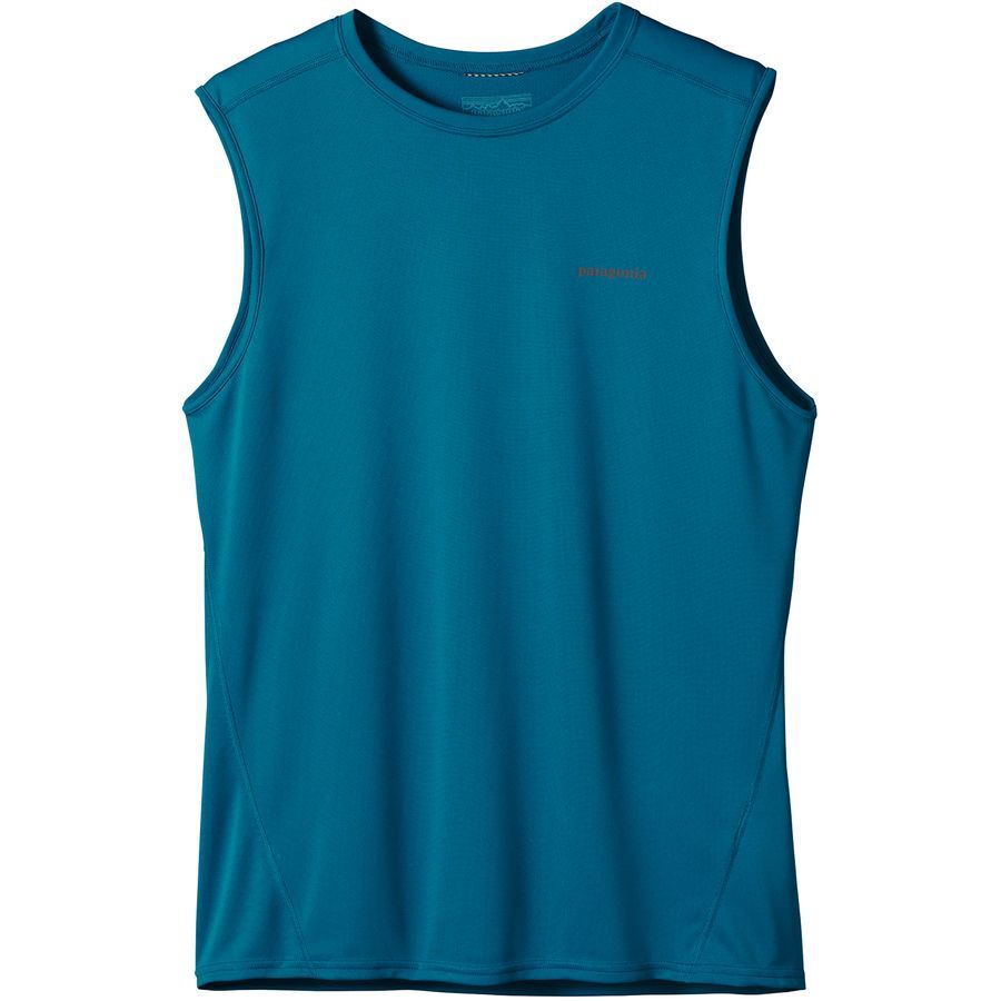 Patagonia Fore Runner Shirt - Sleeveless - Men's&nbsp;Underwater Blue