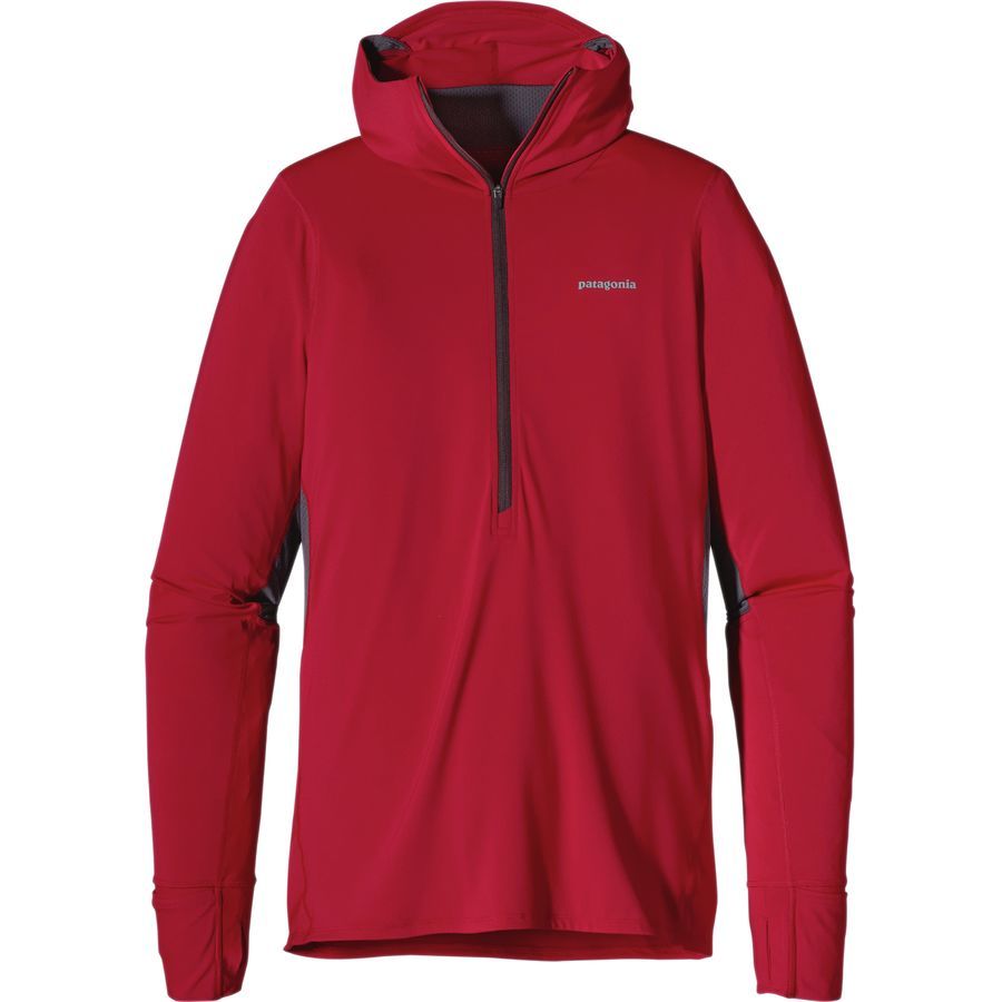Patagonia All Weather Zip-Neck Hooded Shirt - Long-Sleeve - Men's&nbsp;Classic Red