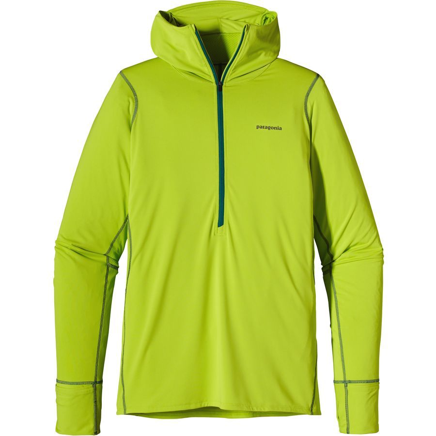 Patagonia All Weather Zip-Neck Hooded Shirt - Long-Sleeve - Men's&nbsp;Peppergrass Green