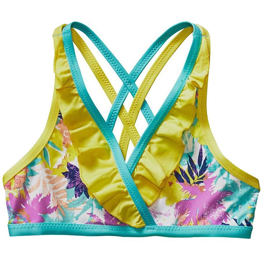 Patagonia Wavy Day Bikini Swimsuit - Girls'&nbsp;Neo Tropics Lite/Howling Turquoise