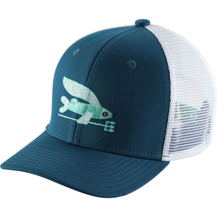 patagonia flying fish trucker hat