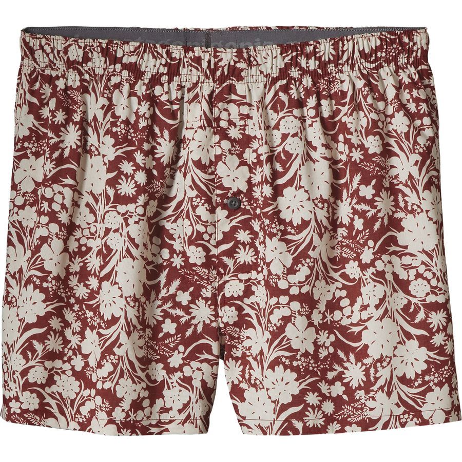 Patagonia Go-To Boxer - Men's&nbsp;Free Lei/Drumfire Red/Birch White