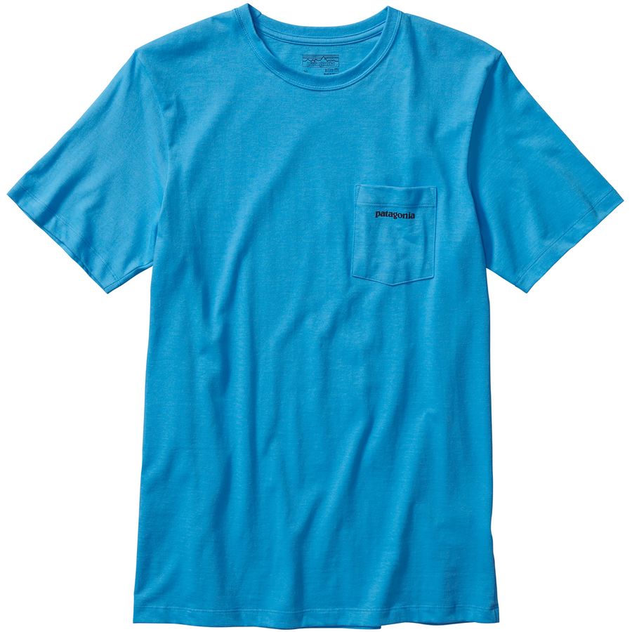 Patagonia P-6 Logo Pocket T-Shirt - Short-Sleeve - Men's Skipper Blue