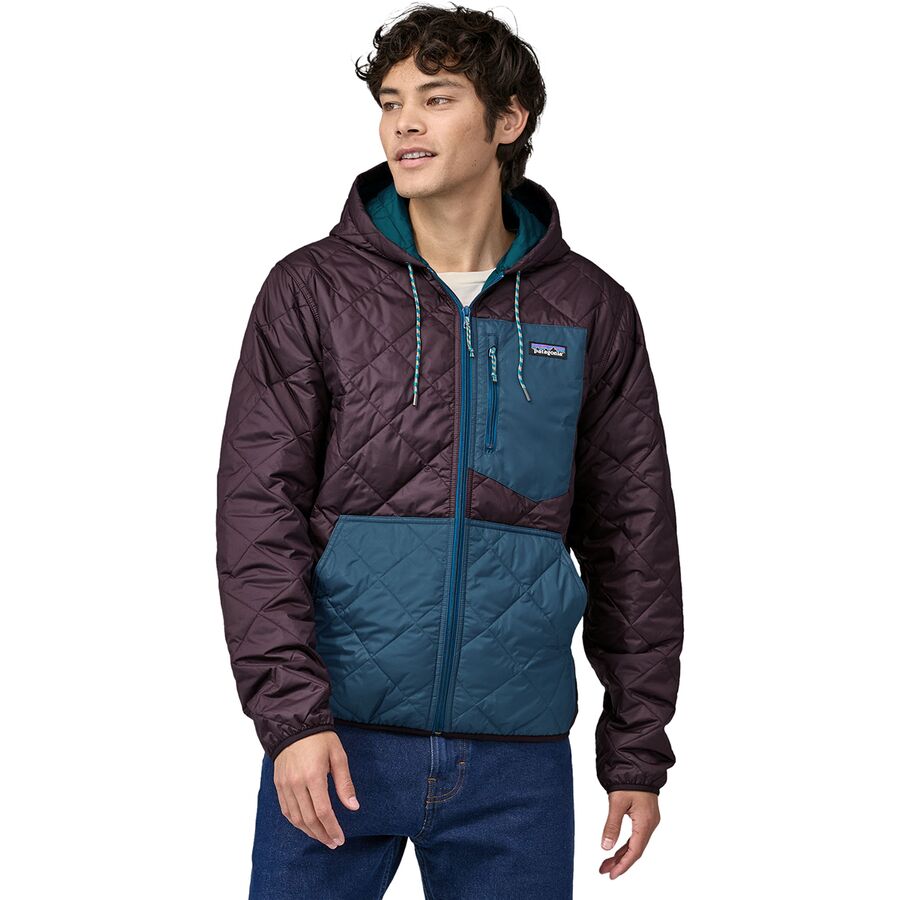 Diamond Quilted Bomber Hooded Jacket - Men's