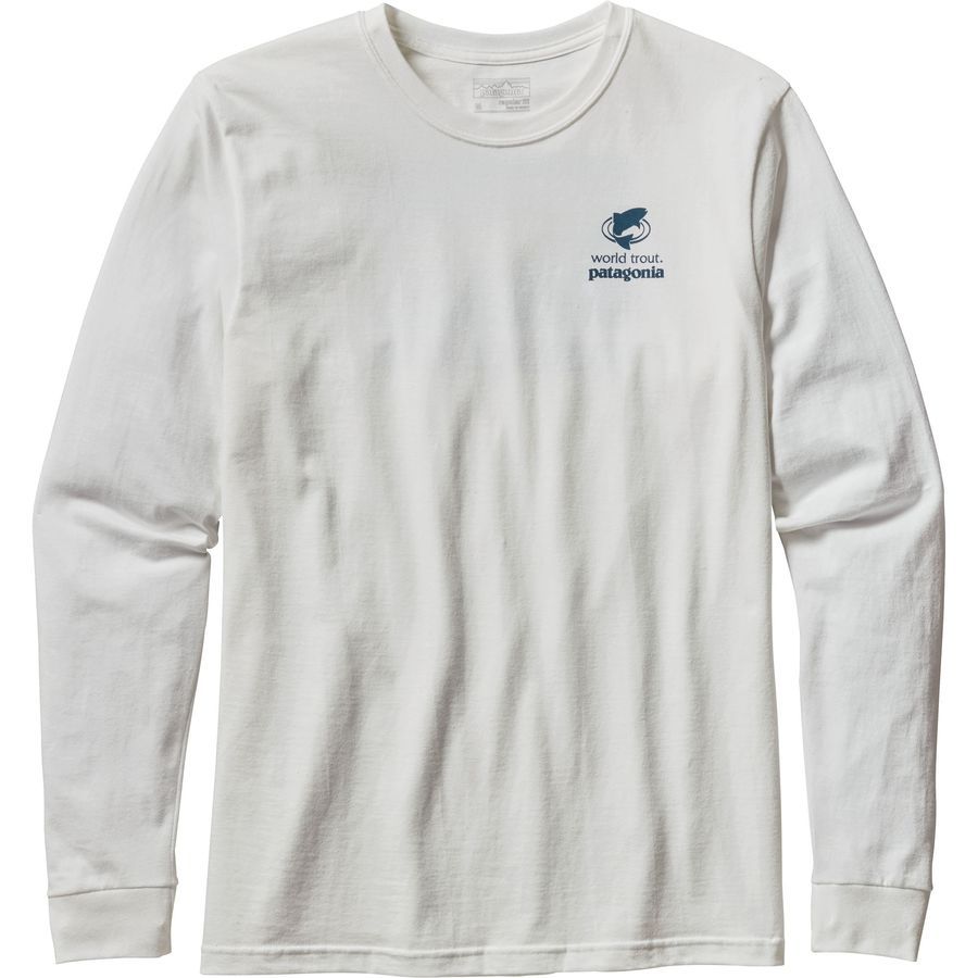 Patagonia World Trout Slurped Cotton Long Sleeve T-Shirt - Men's | Backcountry.com