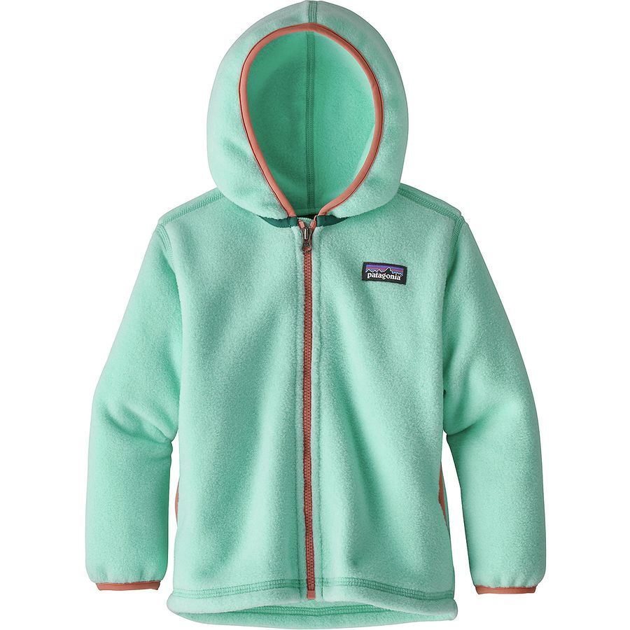 Patagonia baby synchilla cardigan sale An ultrasoft, double-face fleece cardigan topped with a cozy hood is cut with extra room to make layering a cinch. Made from recycled polyester, the style features a .
