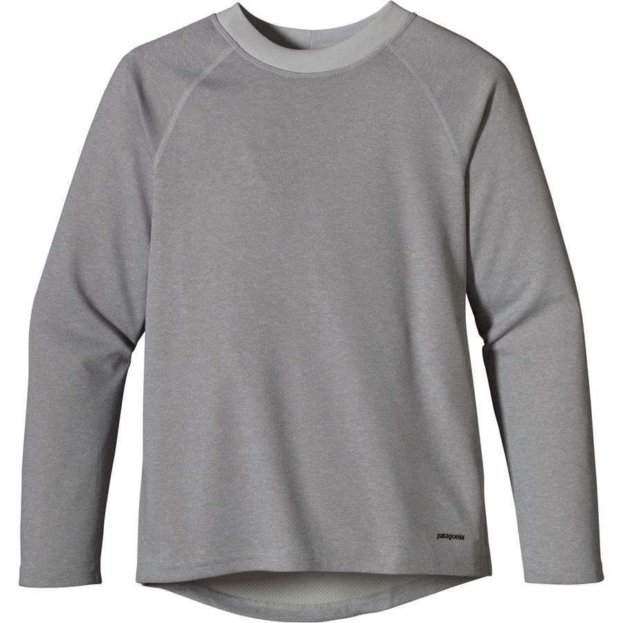 Patagonia Capilene 3 Midweight Crew - Boys'&nbsp;Tailored Grey/Feather Grey X-dye