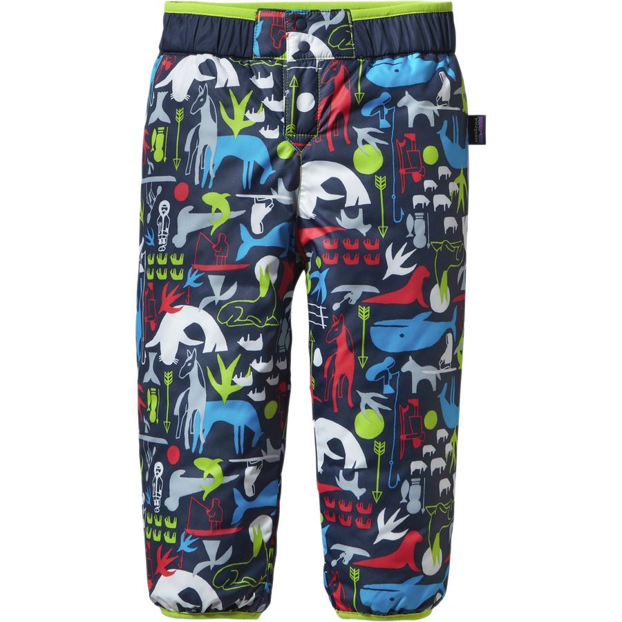 Patagonia Reversible Puff-Ball Pant - Infant Boys'&nbsp;Little Arctic Kin/Navy Blue