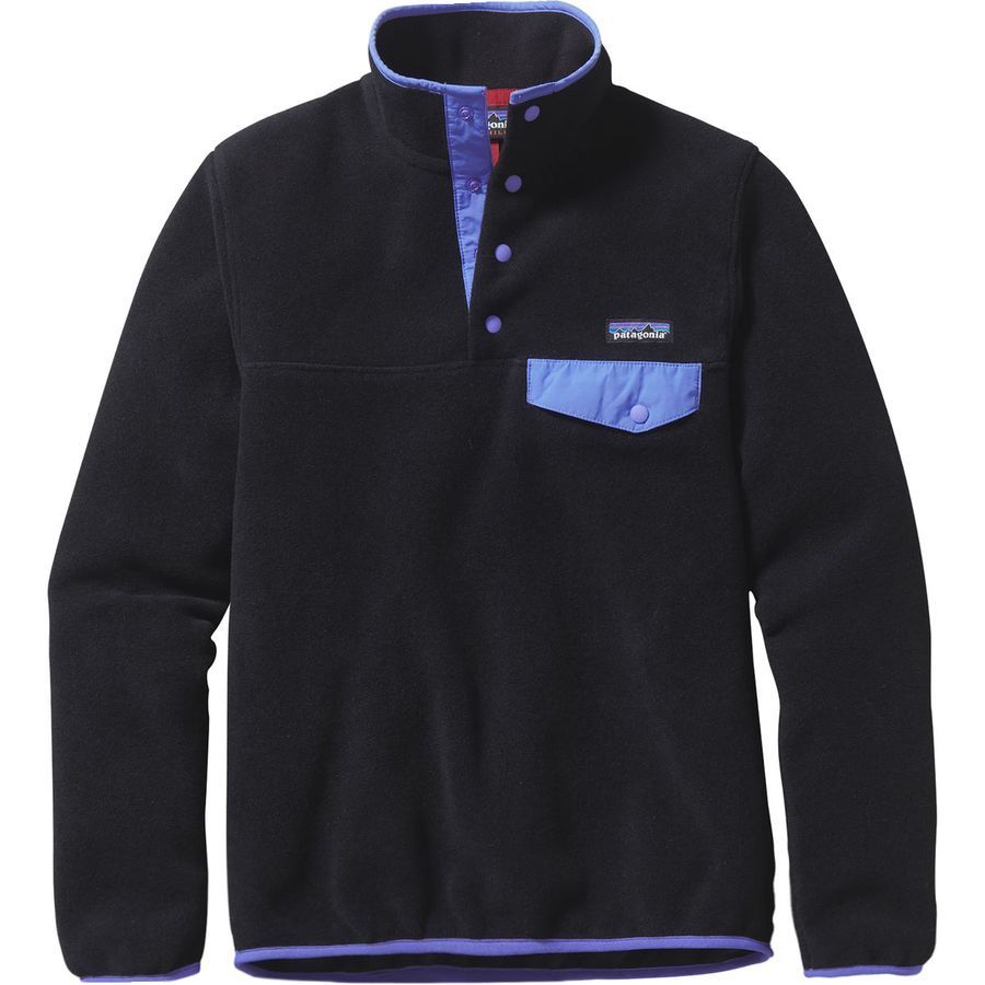 Patagonia Synchilla Lightweight Snap-T Fleece Pullover - Women's&nbsp;Black/Violet Blue