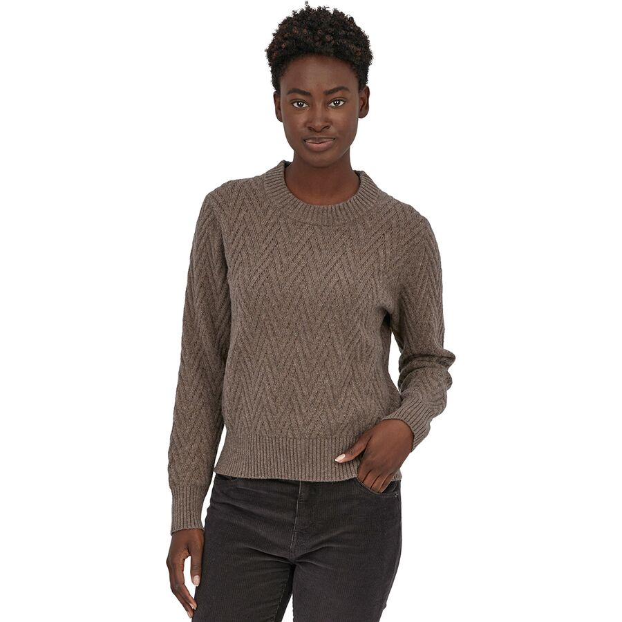 Recycled Wool Crewneck Sweater - Women's