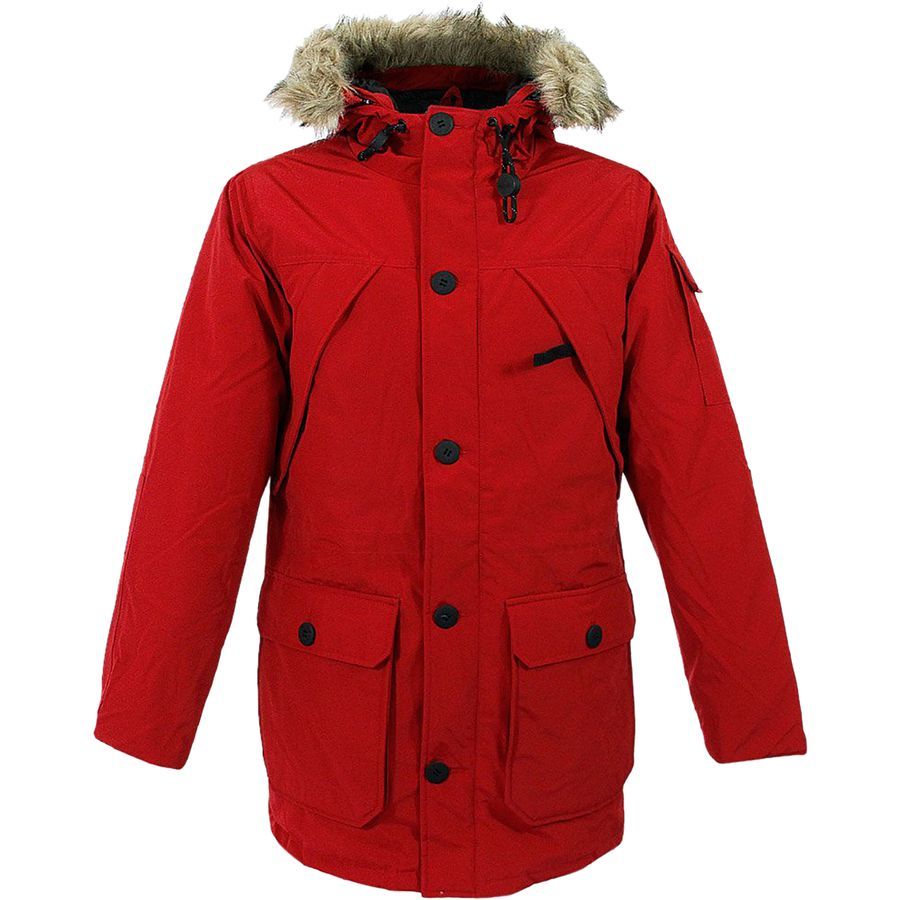 Penfield Hoosac Real Fur Hooded Down Mountain Parka Men's