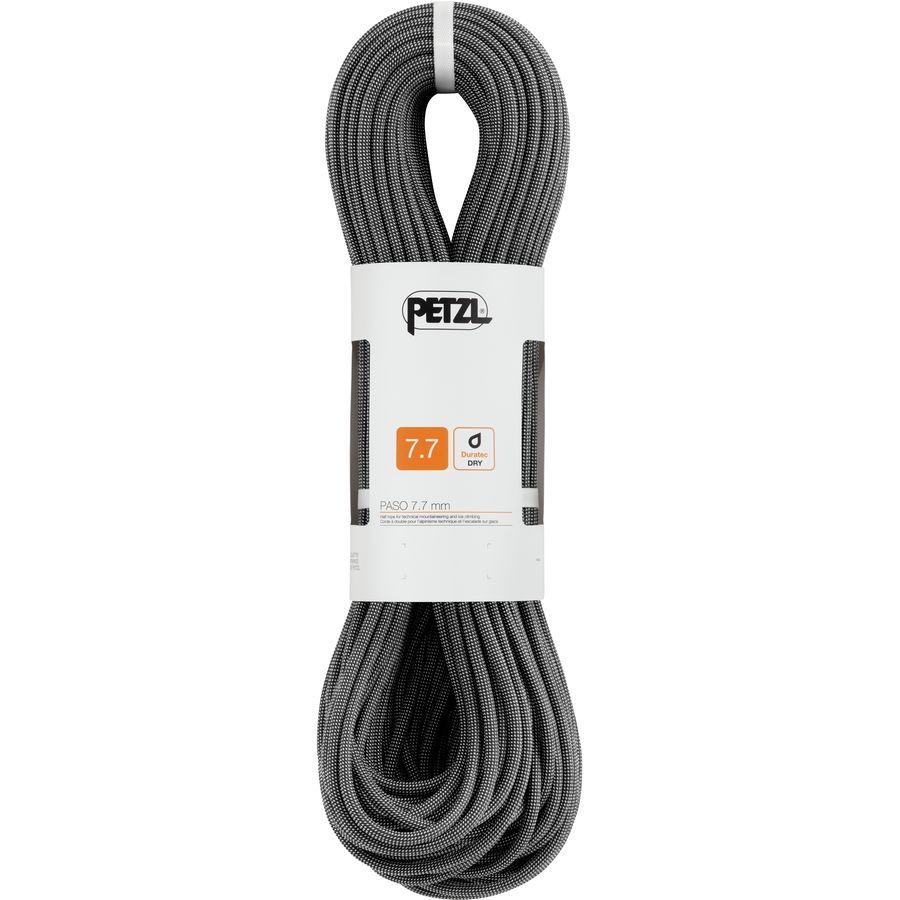 Petzl Paso Dry Climbing Rope - 7.7mm&nbsp;Gray