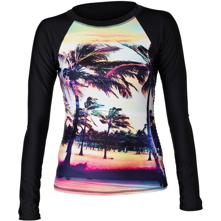 Roxy Sunset Stripes Sunset Remix Rashguard LongSleeve Women's