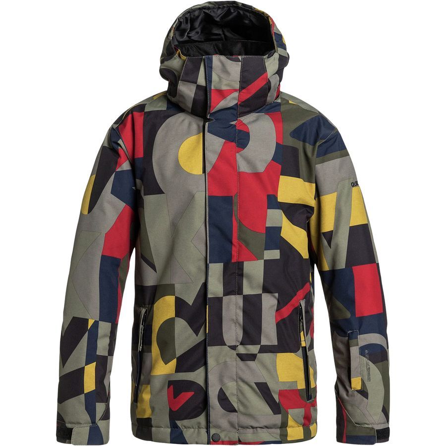 Quiksilver Mission Print Jacket - Boys'&nbsp;Randomqk Brown