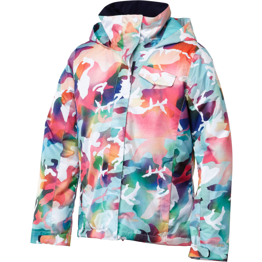 Roxy Jetty Girl Print Jacket - Girls'&nbsp;3/4 Front