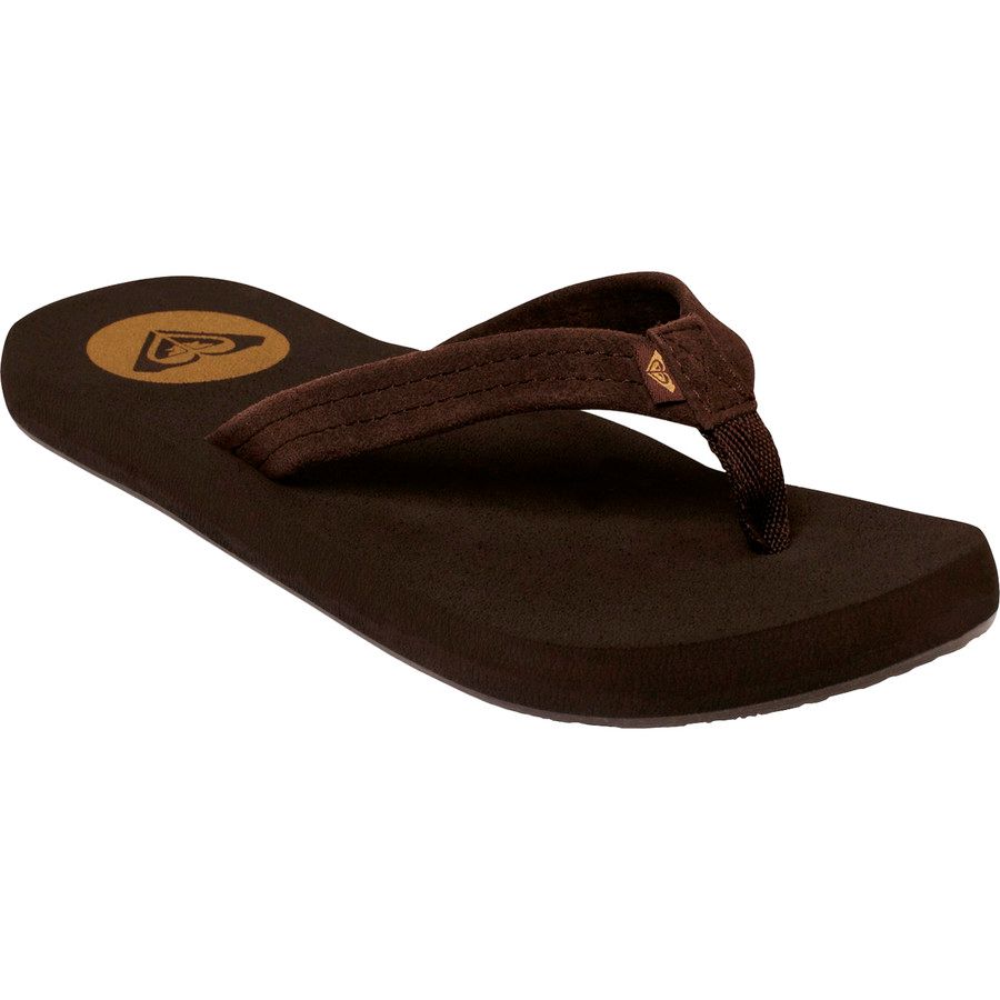 tan roxy flip flops