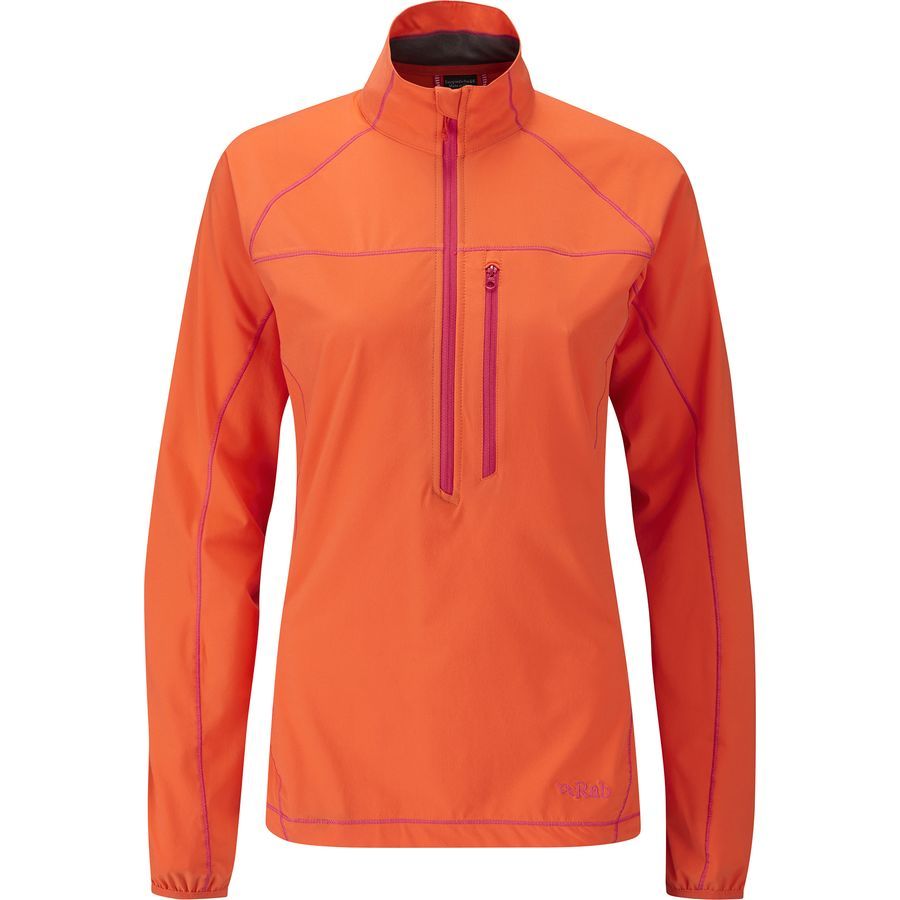 Rab Lunar Pull-On Shirt - Long-Sleeve - Women's&nbsp;Tangerine