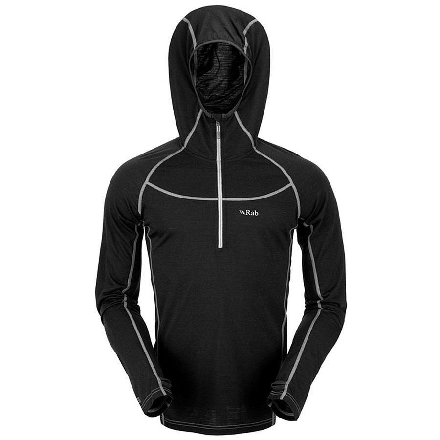 Rab MeCo 165 Hooded Top - Men's&nbsp;Black