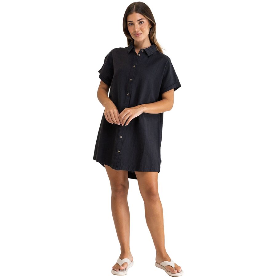 Classic Linen Shirt Dress - Women's