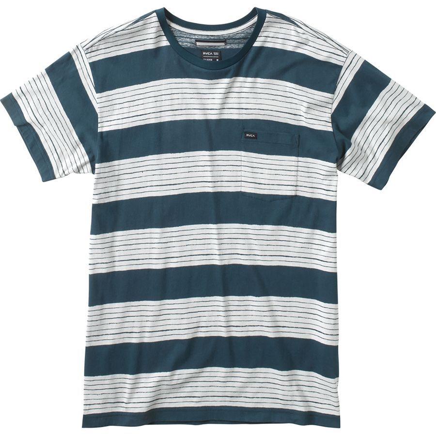 RVCA Horai Stripe Crew Shirt - Short-Sleeve - Men's&nbsp;Indigo