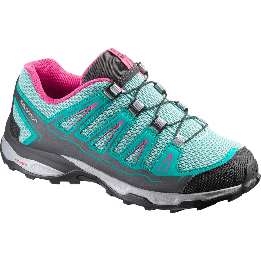 Salomon X-Ultra J Shoe - Girls'&nbsp;Topaz Blue/Peacock Blue/Hot Pink