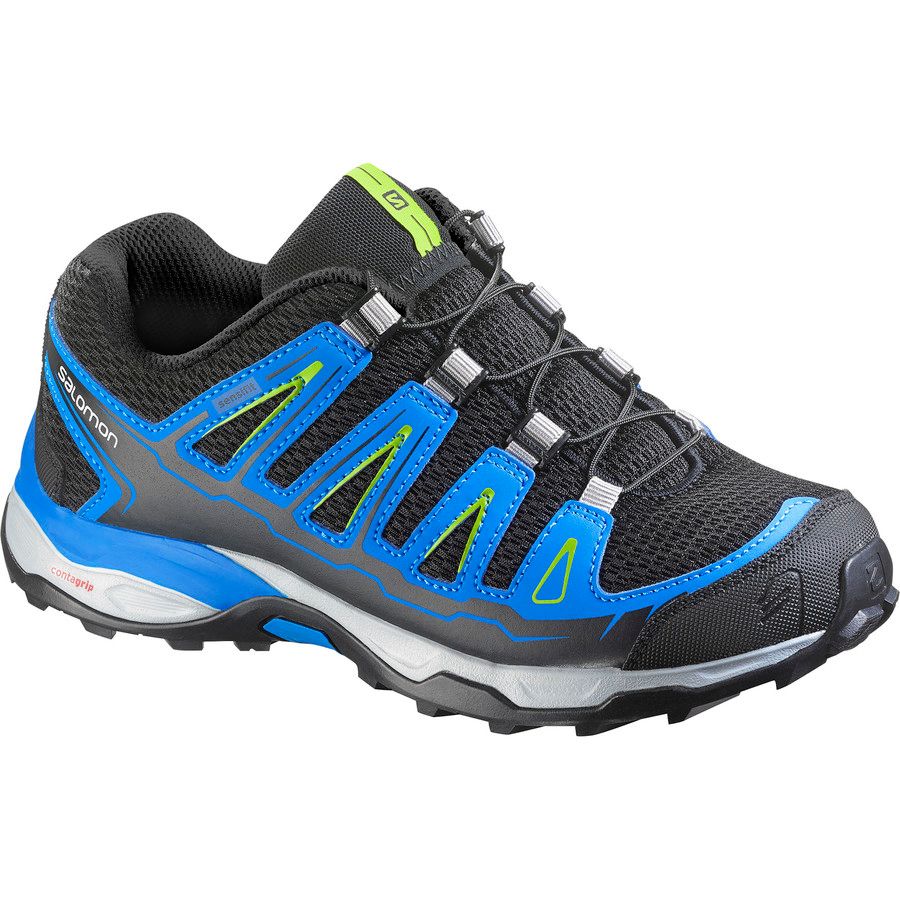 Salomon X-Ultra K Shoe - Little Boys'&nbsp;Black/Union Blue/Granny Green