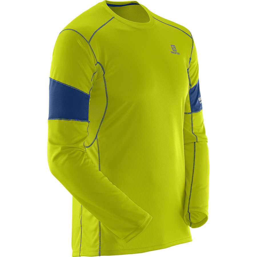 Salomon Agile T-Shirt - Long-Sleeve - Men's&nbsp;3/4 Front