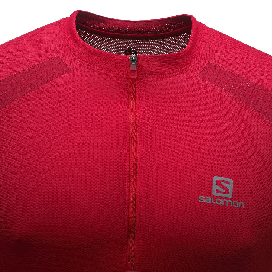 Salomon Fast Wing T-Shirt - Short-Sleeve - Men's&nbsp;Zipper