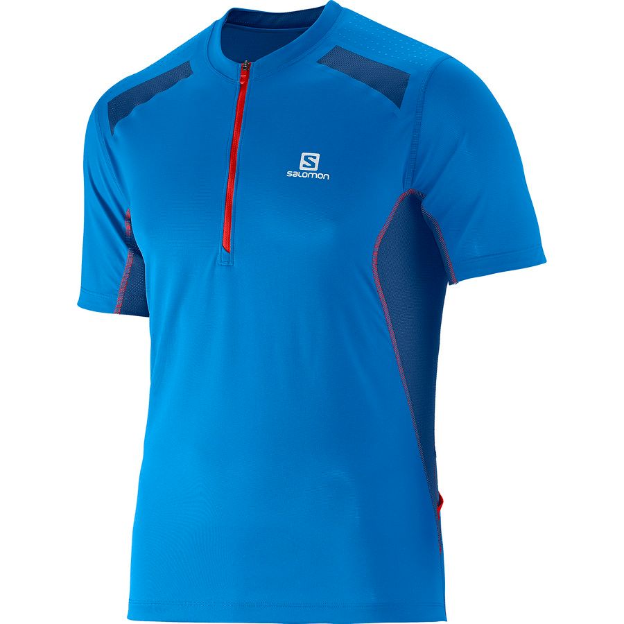 Salomon Fast Wing T-Shirt - Short-Sleeve - Men's&nbsp;Union Blue/Midnight Blue