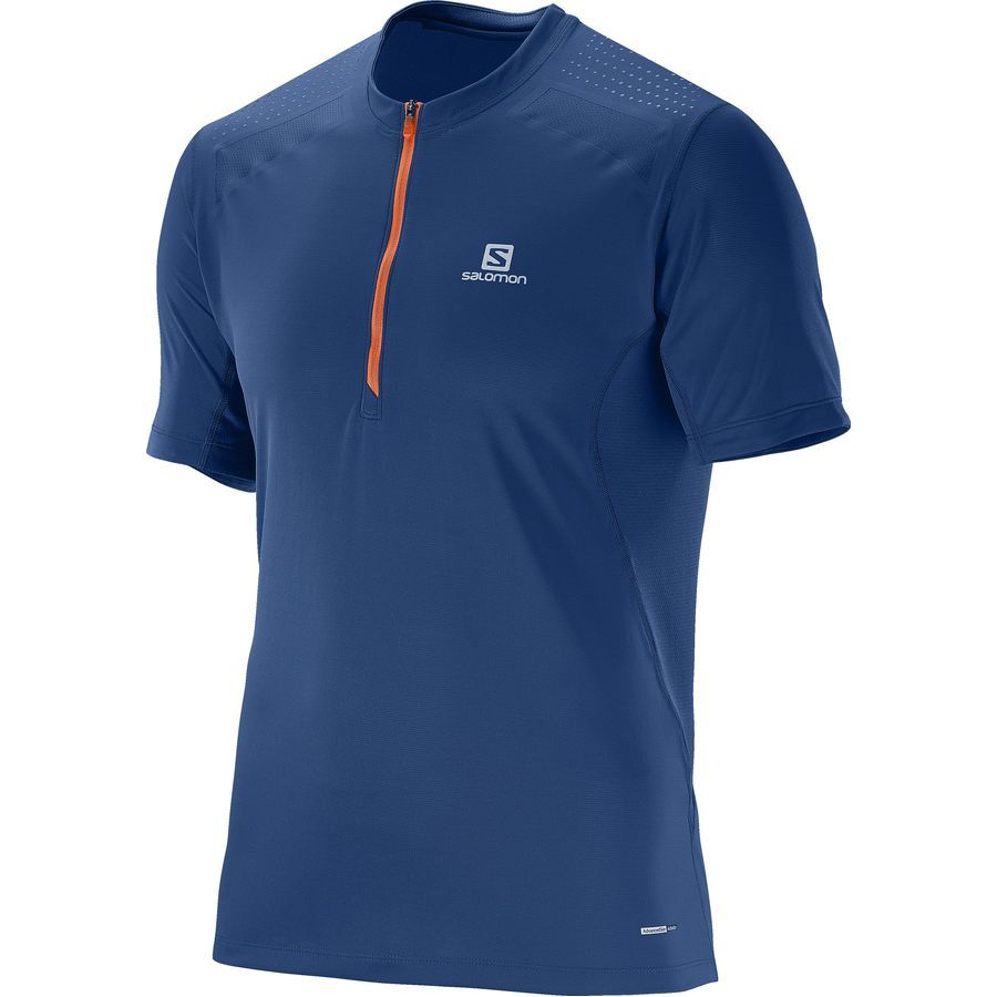 Salomon Fast Wing T-Shirt - Short-Sleeve - Men's&nbsp;Midnight Blue