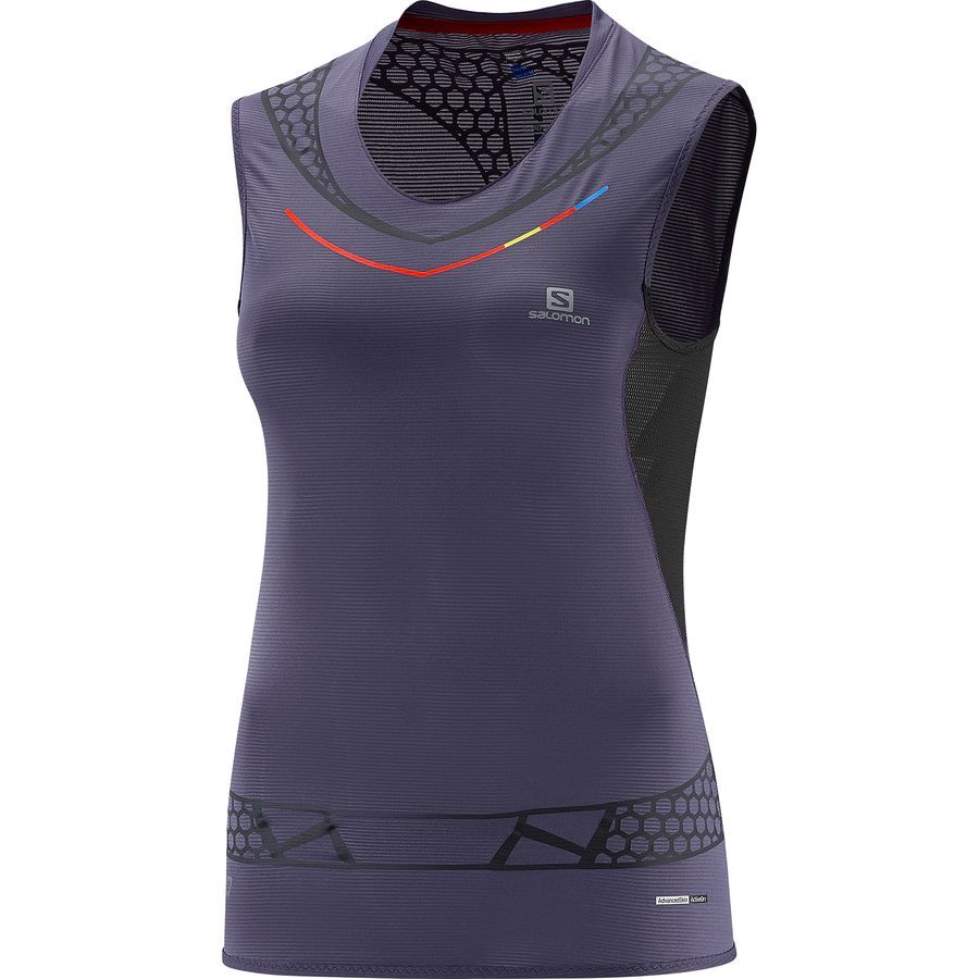 Salomon S-Lab Exo Tank Top - Women's&nbsp;Nightshade Grey/Black