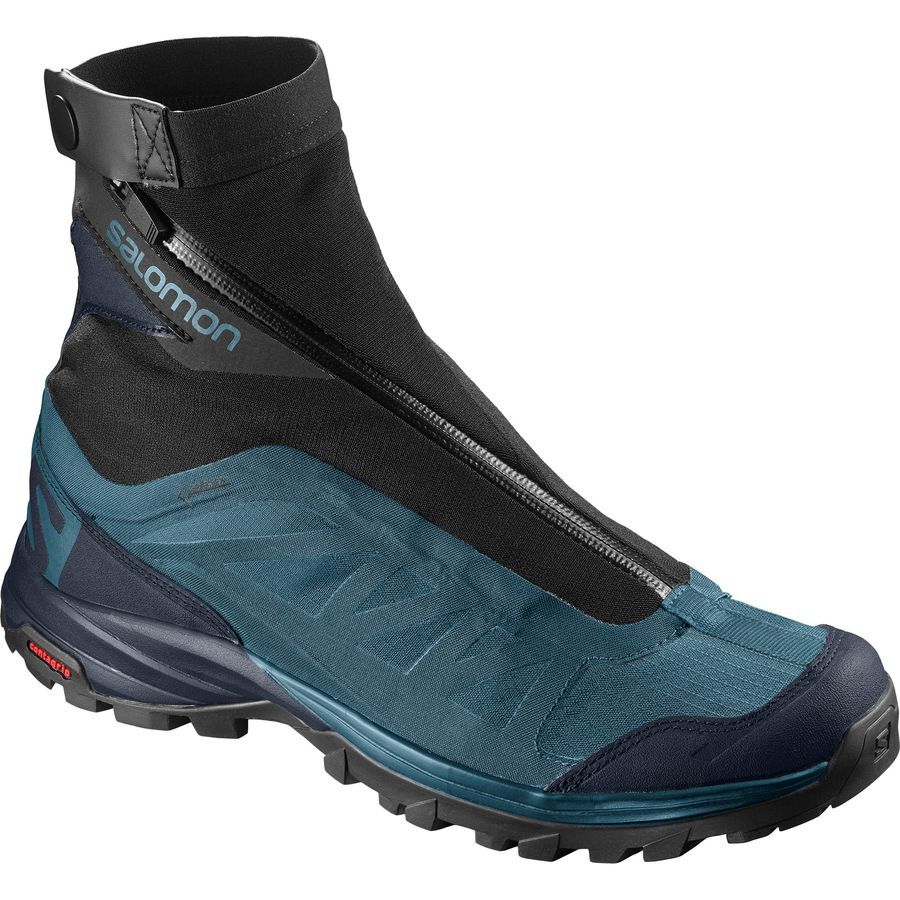 salomon mallard blue & navy outpath pro gtx trainers