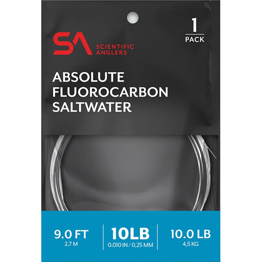 Absolute Fluorocarbon Saltwater Leader 1-Pack- 9ft
