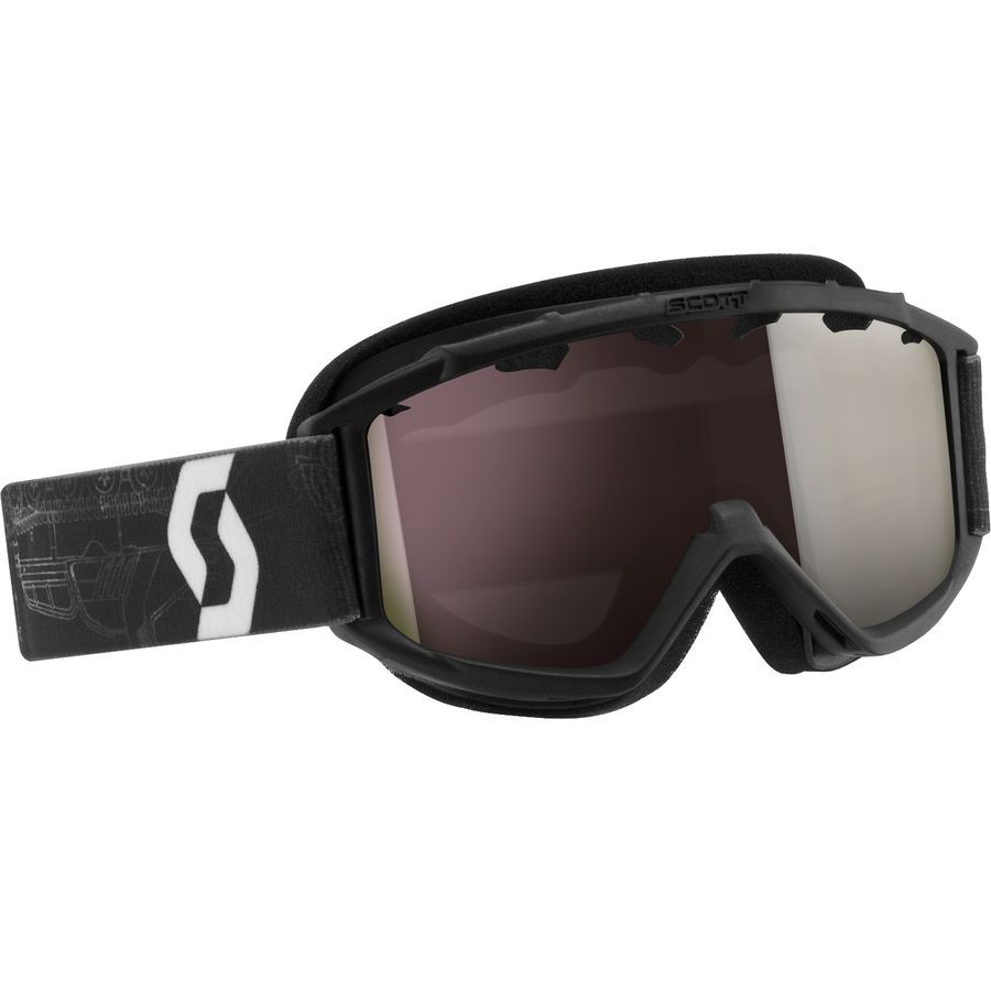 Scott Jr Hookup Goggle - Kids'&nbsp;Schematic Black/Silver Chrome