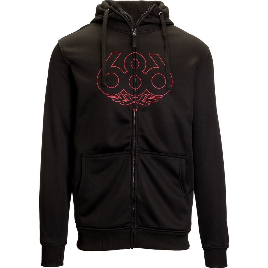686 Icon Bonded Full-Zip Fleece Hoodie - Men's | Backcountry.com