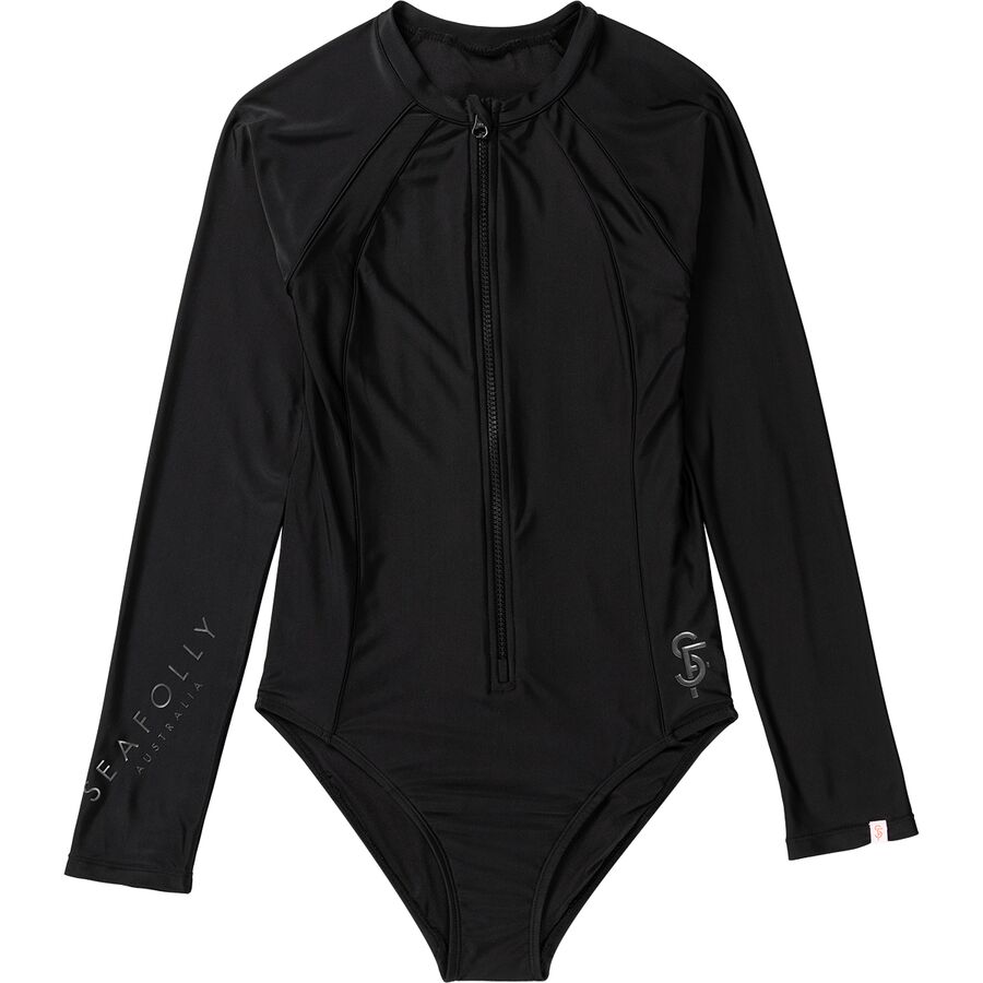 Long-Sleeve One-Piece Swimsuit - Girls'