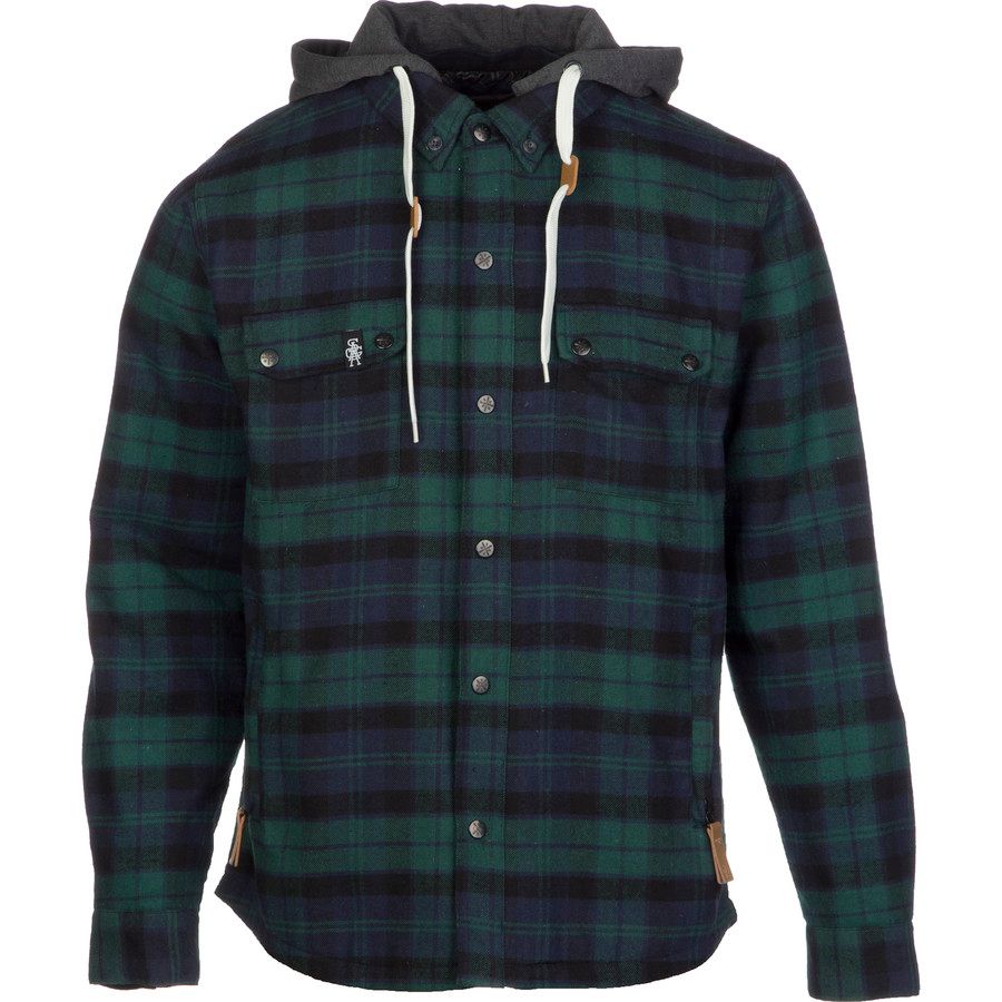 Saga Insulated Hooded Flannel Shirt - Long-Sleeve - Men's