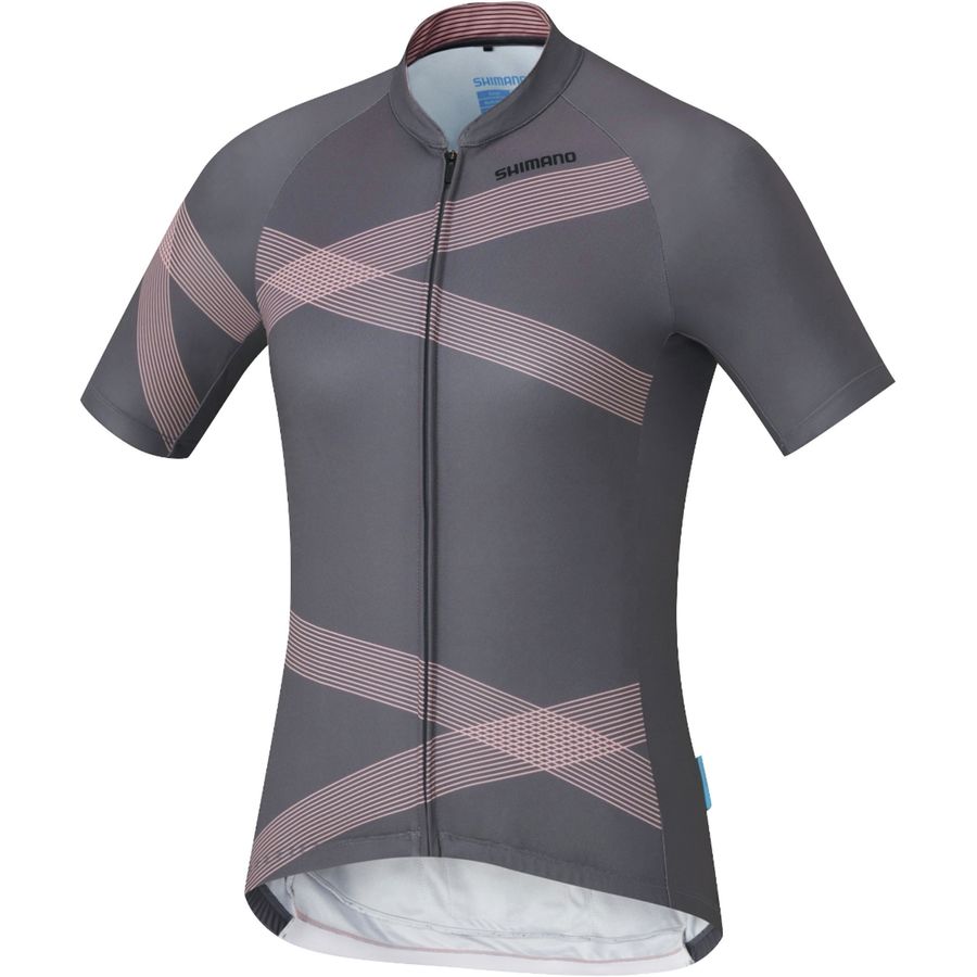 Maglia Da Ciclismo SHIMANO S.s. Zip Jersey. Modello Kita, Multicolore, Unisex. Realizzata In Materiali Di Qualità Per Il Massimo Comfort E Performance. Perfetta Per Gli Appassionati Di Bicicletta.